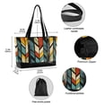 thumbnail image 2 of FORMRS Canvas Laptop Tote Bag for Women with 15.6" Computer Compartments Shoulder Handbag, Yellow Geometric, 2 of 7