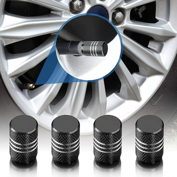 Bouchons universels 4 pièces - Bouchons de valve de pneu de roue de voiture  
