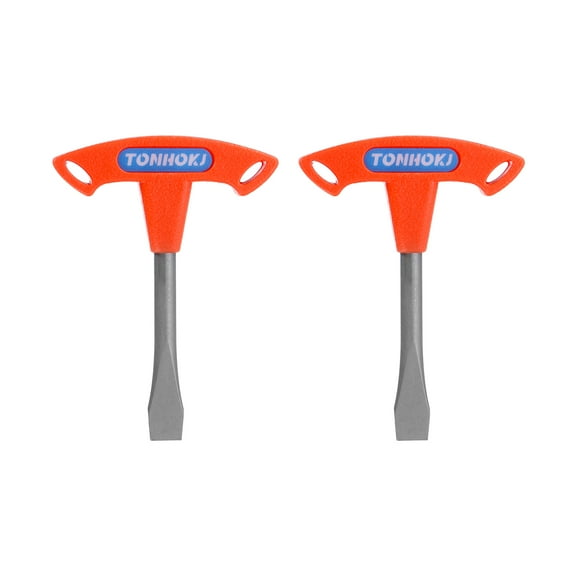 Uxcell 2pcs 10mm T Handle Flat Head Screwdriver for Slotted Screw Quick Release Plate Camera Tripod Monopod