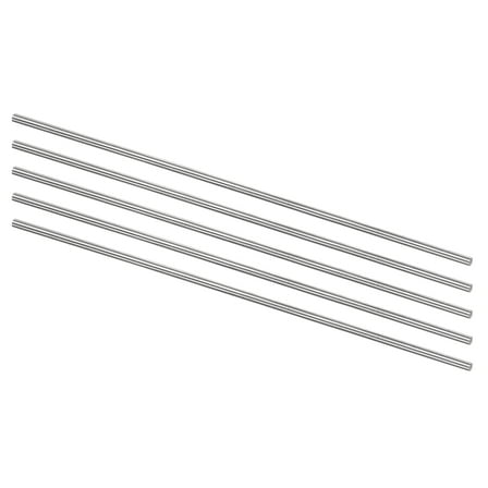 Uxcell Round Metal Rods 2mm x 150mm High Speed Steel (HSS) Lathe Bar Stock Tool 5 Pieces