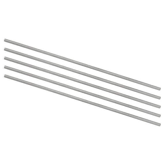 Uxcell Round Metal Rods 2mm x 150mm High Speed Steel (HSS) Lathe Bar Stock Tool 5 Pieces