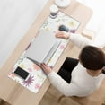 thumbnail image 3 of Efficient and Chic Mini Floral Flower Mouse Pad - Non-Slip Rubber Base, Smooth Surface for Superb Tracking, Great for Office, Home & Gaming, Laptop Suitable, Large 31.5x11.8 Inch, 3 of 7