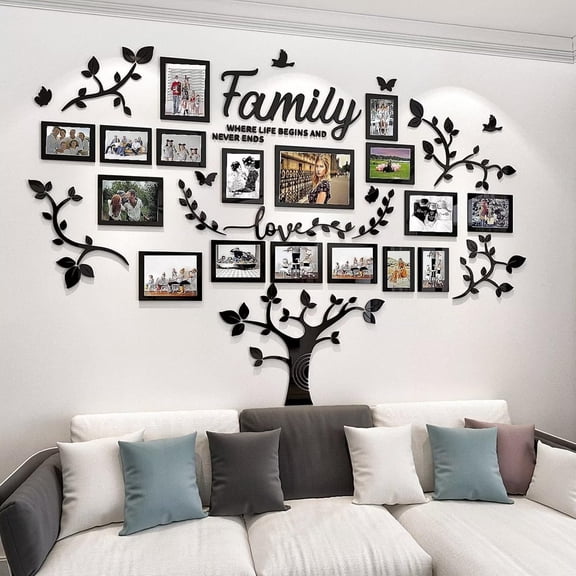 DIY Wall Decor Living Room Family Tree Wall Decor Sticker Picture Frames Collage Wall Decor Living Room Decor