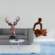 thumbnail image 2 of Figura De Resina Con Forma De Cabeza De Ciervo, Figura Abstracta De Animal Humano Pensador, Estatua Artística, Adorno Decorativo Para El Hogar, La Oficina O El Escritorio., 2 of 8