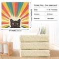 thumbnail image 6 of Yayeee 6 Pack Kitchen Dish Cloths for Washing Dishes Soft Absorbent Microfiber Towels, Colorful Black Cat, 6 of 9