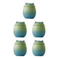 thumbnail image 1 of Becaristey Store All Essentials In Practical Large Capacity Ceramic Canisters Cute blue-green 150ml 5Set, 1 of 6