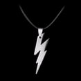 thumbnail image 5 of 3 Piece Set The Flash Stainless Steel Lightning Bolt Necklace Pendant  J-333, 5 of 6