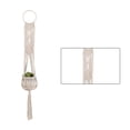 thumbnail image 1 of Toystoory Macramé hecho a mano para plantas, colgador de flores/macetas para decoración de pared, 1 ud. Jardín y Patio No.31, 1 of 6