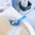 thumbnail image 2 of Vggrvlo Toilet Brush Bathroom Deep Cleaning Toilet Cleaner Scrubber Long Handle Household Cleaning Brushes Space Saving for Storage Hidden Rv Toilet Decorative Accessories with Caddy, 2 of 9