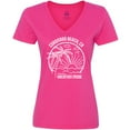 thumbnail image 3 of Inktastic Summer Vacation Mode Coronado Beach California Women's V-Neck T-Shirt, 3 of 5