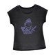 thumbnail image 5 of Camiseta de mujer Verano Señoras Regular Fit Activewear Camiseta básica para oficina senderismo Negro, 5 of 7