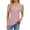 A02375-Rose Gold, variant on CALAFEBILA Plus Size Womens Summer Clothes Brethable Womens Plus Size Blouses,Ladies Fashion Solid Color Blouse Summer Puff Sleeve Square Neck Women's Tops