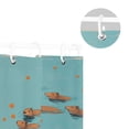 thumbnail image 5 of Yayeee Shower Curtain with Hooks 72"x72" Waterproof Fabric Bathroom Hanging Decor, Capybara Splash, 5 of 5
