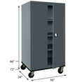 thumbnail image 3 of Sandusky Hotwells 20 Gauge Steel Single Storage Cabinet ( 72'' H x 36'' W x 24'' D), 3 of 4