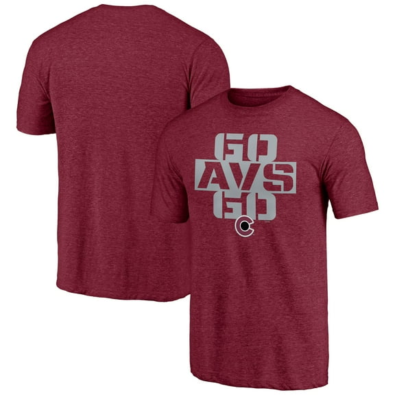 Men's Burgundy Colorado Avalanche Shoot to Score Tri-Blend T-Shirt