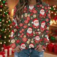 thumbnail image 1 of Chandails d'Hiver Grande Taille pour Femmes Mode Décontractée Col Rond Manches Longues Imprimé de Noël Sweat à Capuche Drôle, 1 of 5