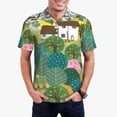 thumbnail image 2 of Balery Garden Farm Printed Men’s Short Sleeve Polo Shirt, Midweight Men's Shirt,Golf Polo shirts -3X-Large, 2 of 8