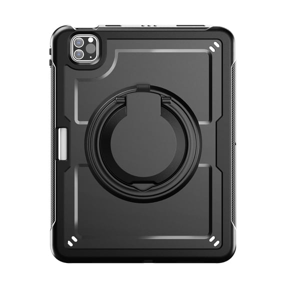 XYX Case for iPad Air 5th Generation/ iPad Air 4th Generation 10.9 inch with Rotating Stand, Shoulder Strap, 2in1 Shockproof Cover, Black