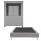 thumbnail image 1 of Box Base Cama Individual + Cabecera Bora Gris, 1 of 7