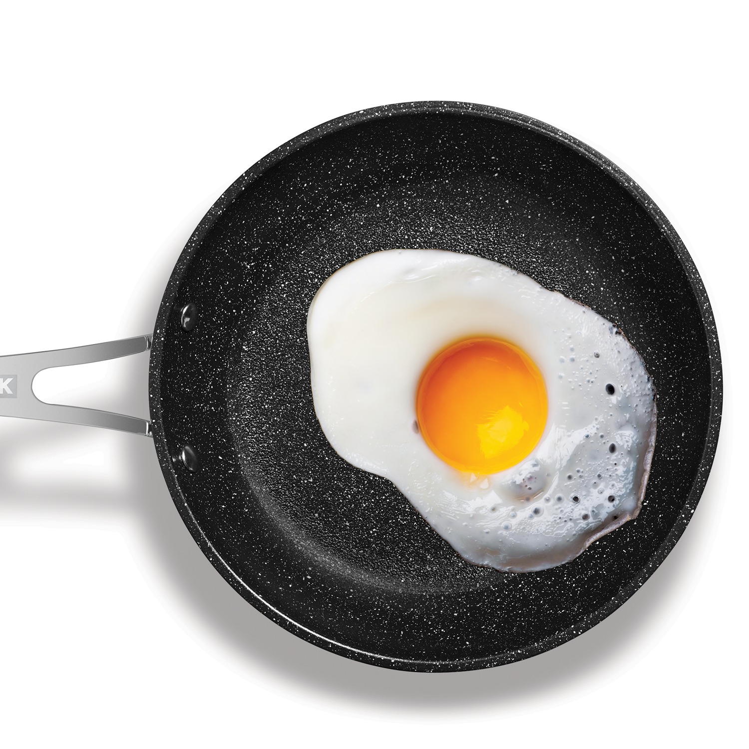 The Rock By Starfrit 12 Aluminum Fry Pan With Stainless Steel Handle Black  : Target