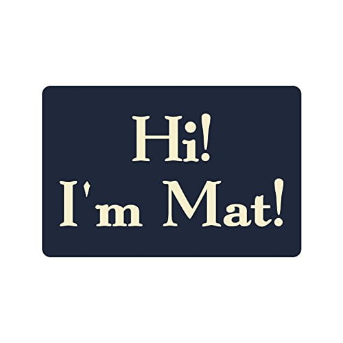 Winhome Humorous Funny Saying Hi I M Mat Doormat Floor Mats Rugs