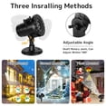 thumbnail image 5 of LED Moving Flashing Snowflake Projector 16 pattern Santa Claus Landscape Projector Lamp Light  for Holiday Christmas Tree Garden Patio Stage House Decoration, 5 of 8