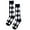 Black, variant on Middle Calf Socks Grids Trendy Socks British Styles Cotton Socks For Men And Women Autumn
