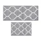 thumbnail image 1 of Juego de alfombra de baño de microfibra 2 piezas 45 x 65 cm + 45 x 120 cm gris, 1 of 8