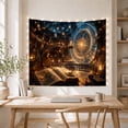 thumbnail image 4 of Lit Candle Ornate with Level Circular Library, Cozy Farmhouse for Farmhouse Decor Lovers, Aesthetic Wall Decor, Graduation Gift, Tapestry Wall Hanging for Dorm and Living Room, 4 of 6