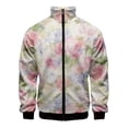 thumbnail image 3 of Chaqueta con estampado 3D de plantas y flores para hombre, abrigo de manga larga con estampado retro, chaquetas con cremallera de gran tamaño y personalidad para mujer, blusas de calle, 3 of 5