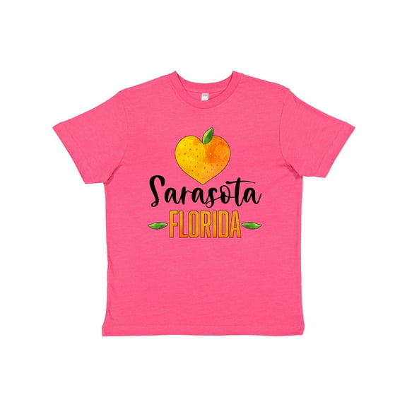 Inktastic Sarasota Florida Orange in Heart Youth T-Shirt