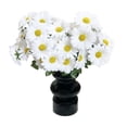 thumbnail image 2 of Blue Artificial Flowers Mixed White Daisies, Outdoor Porch Decorations, Fourth of July Party Supplies, Table Centerpiece, 1 Pc Faux Floral Hobby Set, 2 of 8