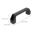 thumbnail image 2 of unbranded 2Ud Manijas De Aluminio Para Gabinete Eléctrico Negro Resistentes Para Uso Industrial, 2 of 8