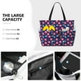 thumbnail image 5 of Yiaed Cool Mirror Cherries Print Large Capacity Beach Travel Bag - Waterproof Zipper Vacation Tote for Sandproof Storage, and Camping, 5 of 5