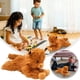 thumbnail image 1 of Muñeco de peluche de vaca escocesa de pelo largo, tejido sintético, relleno de PP, suave y mimoso, ideal para niños, fiestas, decoración de dormitorios y sofás, regalo, 1 of 7