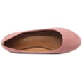 thumbnail image 6 of Ollio Women's Shoes Ballet Light Faux Suede Low Heels Flats ZM1014, 6 of 6