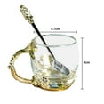 thumbnail image 2 of 1 Ensemble Verre à Jasmin avec Cuillère Tasse à Thé Tasse à Café Adapté pour Offrir, 2 of 5