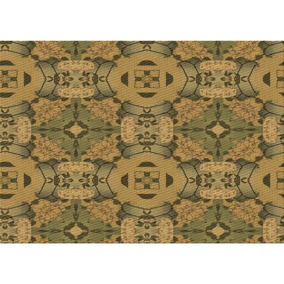 Ahgly Company Machine Washable Indoor Rectangle Transitional Dark Bronze Brown Area Rugs, 8' x 12'