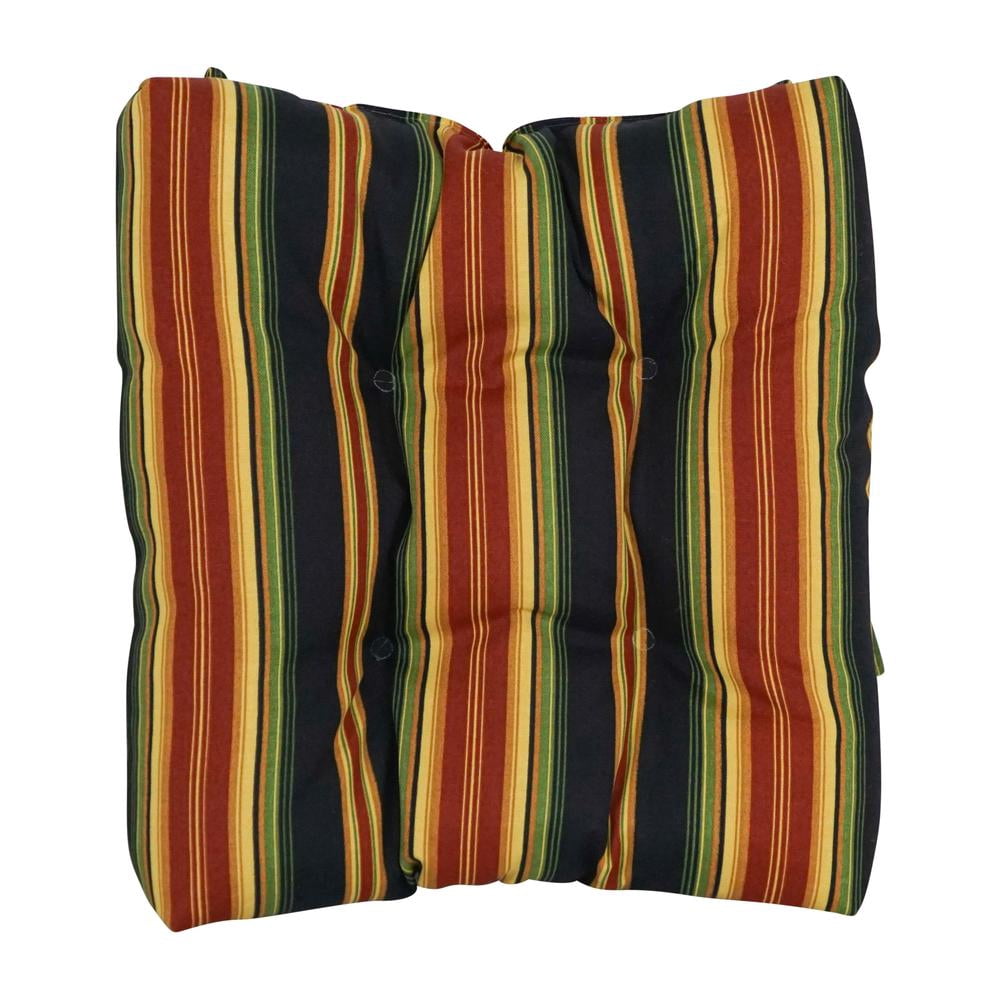 16-inch Spun Polyester Patterned Outdoor Square Tufted Chair Cushions (Set of 6) 916X16SQ-T-6CH-REO-31