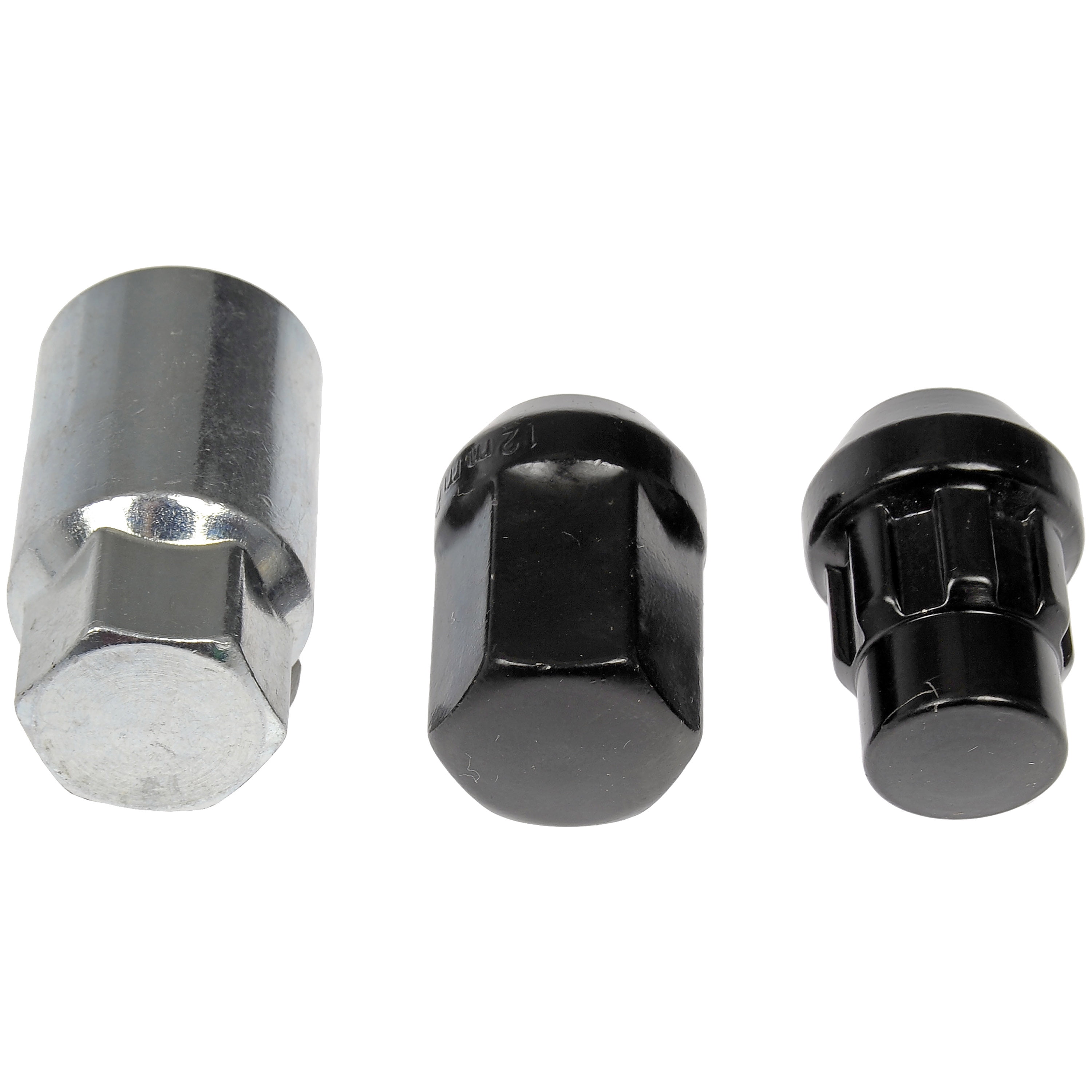 Dorman 713-475A Wheel Lug Nut for Specific Nissan Models, Black Chrome (Pack of 20)
