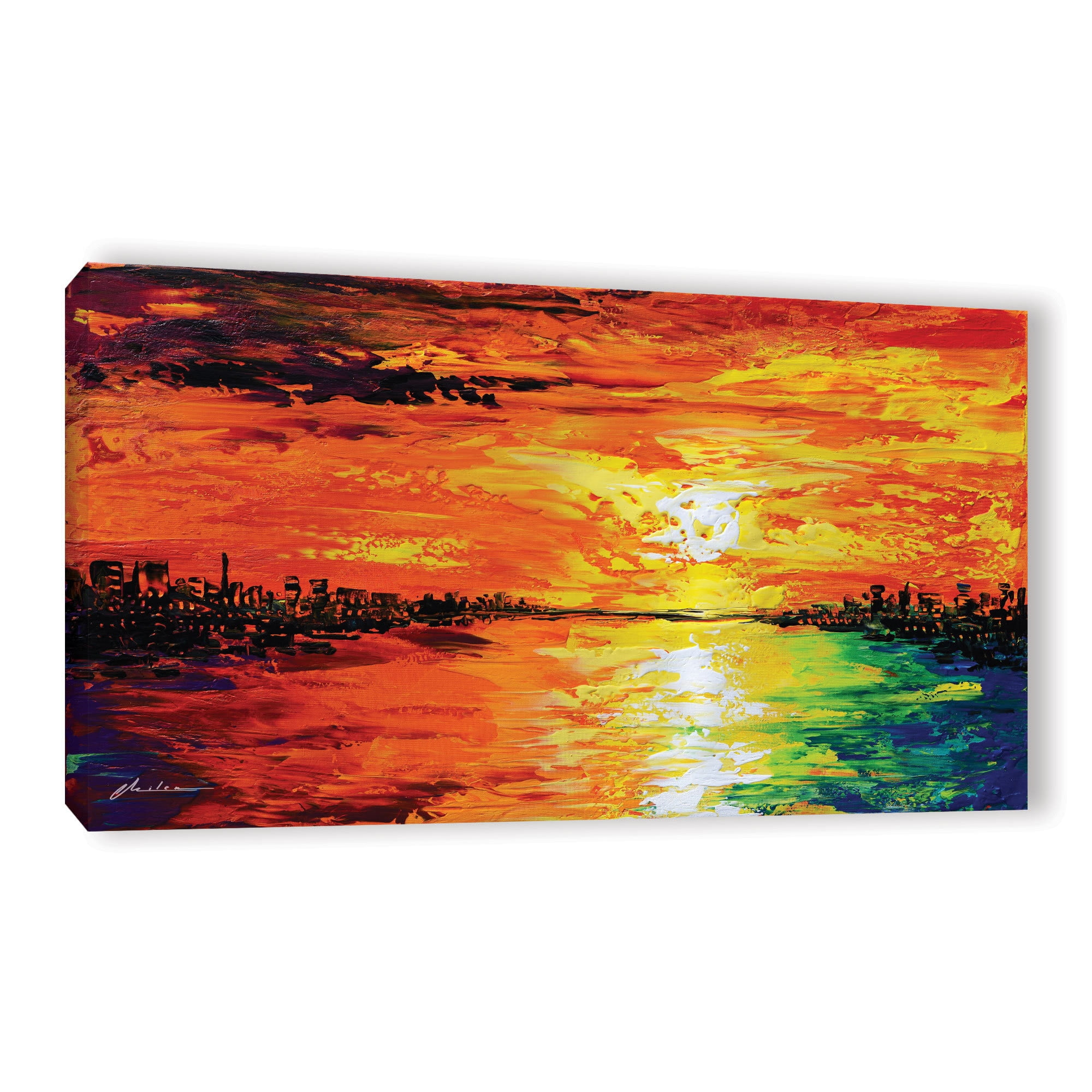 ArtWall Milen Tod "Dusk's Dawn" Gallery-wrapped Canvas