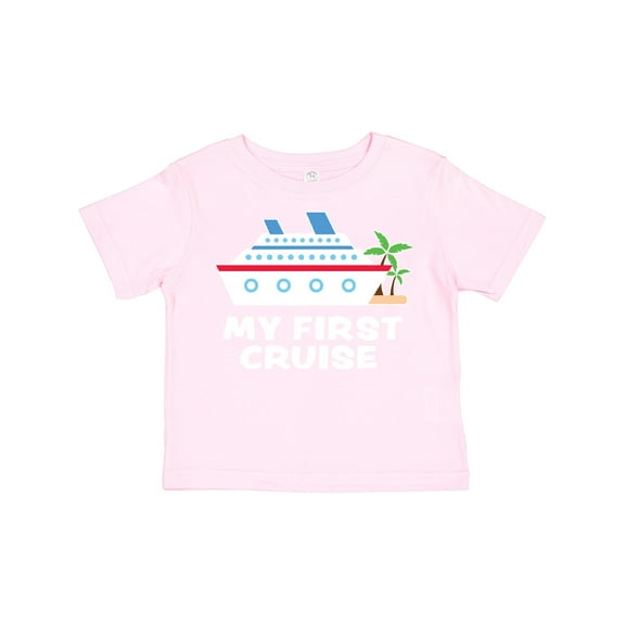 Inktastic My First Cruise with Cruise Ship and Palm Trees Boys or Girls Toddler T-Shirt