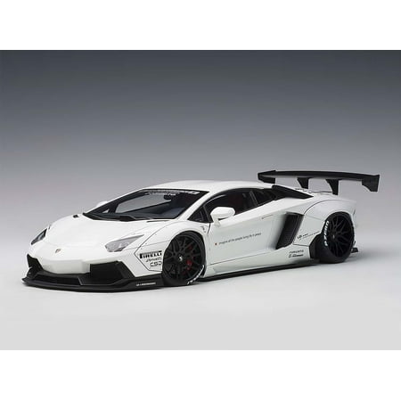 Lamborghini Aventador LB-Works White with Black Wheels 1/18 Model Car by (Lamborghini Best Car Ever Made)