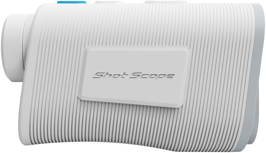 Shot Scope Golf Pro L5 Laser Rangefinder with Slope and Cart Magnet, White -