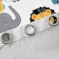 thumbnail image 4 of Homewish Elephant Lion Monkey Boy Blackout Curtains Set of 2 (52x84 Each),Cartoon Jungle Animal Window Curtains,Kawaii Woodland Wildlife Curtains and Drapes,Lightweight Room Decor, 4 of 6