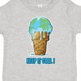 thumbnail image 4 of Inktastic Keep It Cool Melting Earth Ice Cream Cone Boys or Girls Toddler T-Shirt, 4 of 5