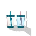 thumbnail image 2 of Contigo Kids - Vaso a prueba de derrames de 14 onzas con popote y plástico sin BPA, se adapta a la mayoría de portavasos y apto para lavaplatos, paquete de 2 unidades, crema de f, 2 of 4