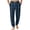 hgg189-Dark Blue, variant on Yaoyar Men's Plaid Drawstring Elastic Waist Pajama Pants, Tapered Cuffed Lounge Bottoms with Side Pockets for Modern Home Style