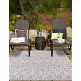 thumbnail image 2 of Jill Zarin Outdoor Collection Area Rug - Turks and Caicos (6' 1" x 9' Rectangle Pink and Aqua/Light Blue), 2 of 11