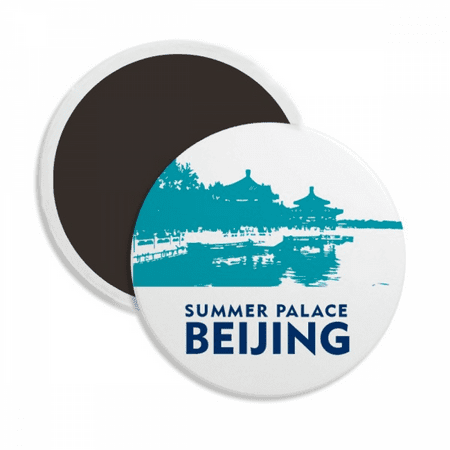 

Summer Place Urban Tourism Beijing China Round Ceracs Fridge Magnet Keepsake Decoration